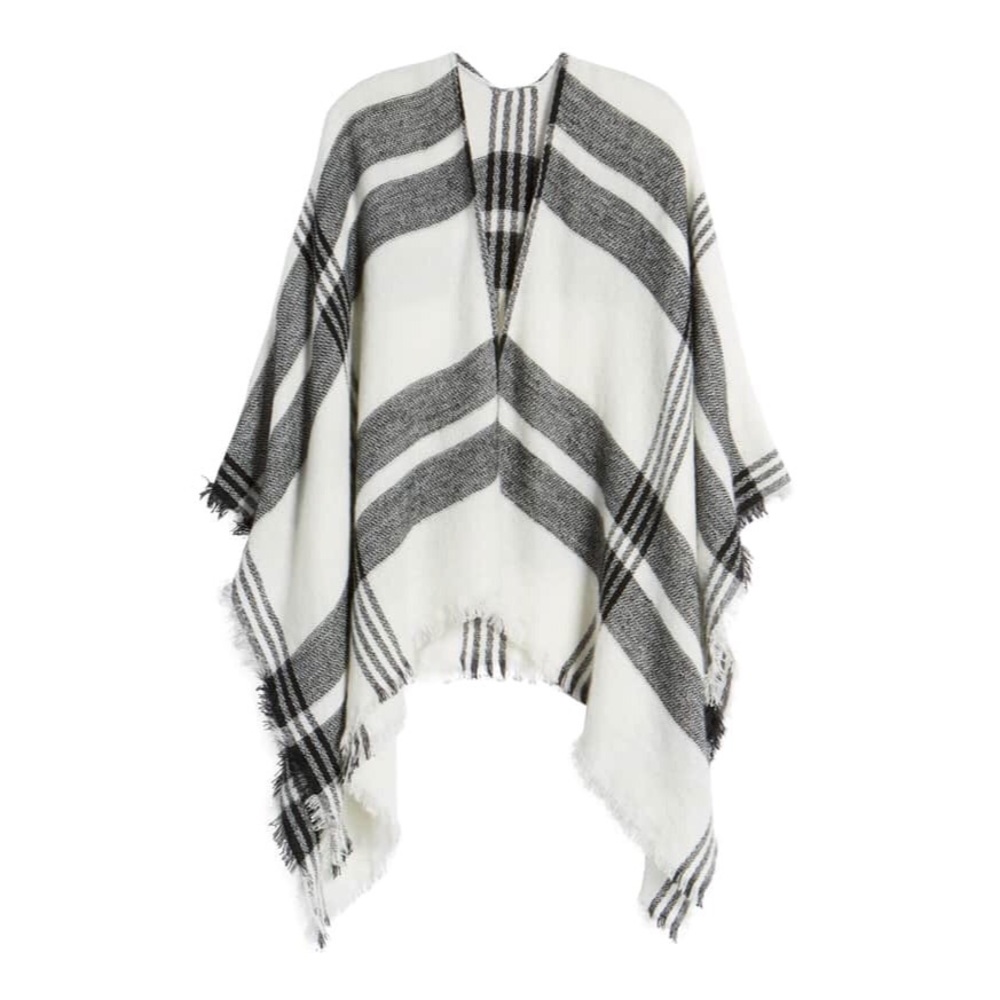 Nordstrom BP Plaid Poncho